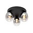 Lucide TAMINO - Flush ceiling light - LED Dim. - 3x5,6W 3000K - Black