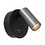 Lucide TONI - Oplaadbare Wandspot / Wandlamp - Accu/Batterij - Ø 8,1 cm - LED Dimb. - CCT - 1x2W 2700K/4000K - Bewegingssensor (uitschakelbaar) - Magnetisch - Grijs ijzer
