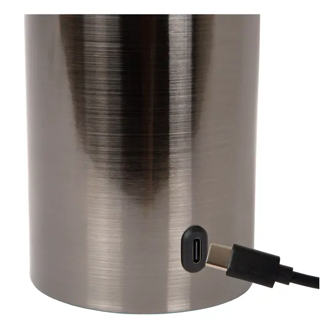 VIVO - Lampe de table Rechargeable - Batterie/Piles - Ø 8 cm - LED Dim. - E27 - 1x1W 2700K - Canon Fusil Mat - 52502/01/08