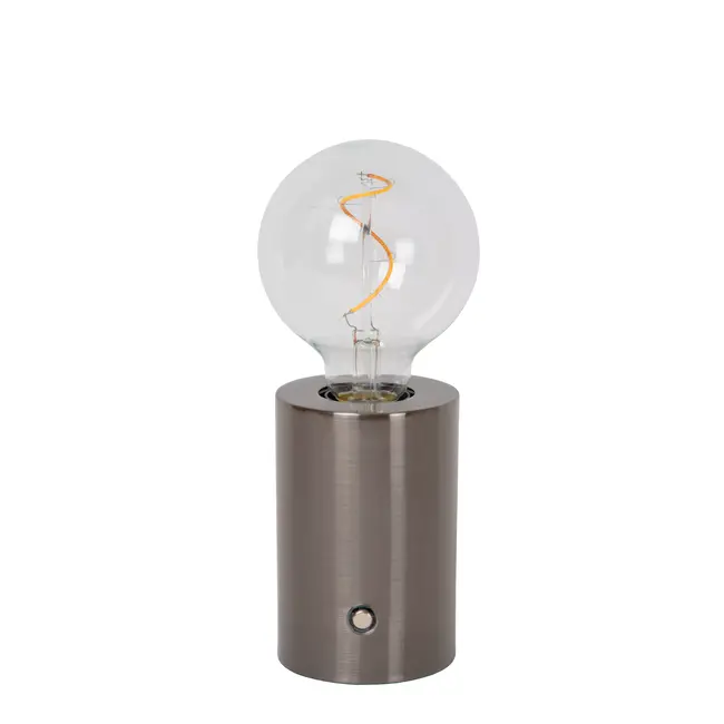 VIVO - Lampe de table Rechargeable - Batterie/Piles - Ø 8 cm - LED Dim. - E27 - 1x1W 2700K - Canon Fusil Mat - 52502/01/08