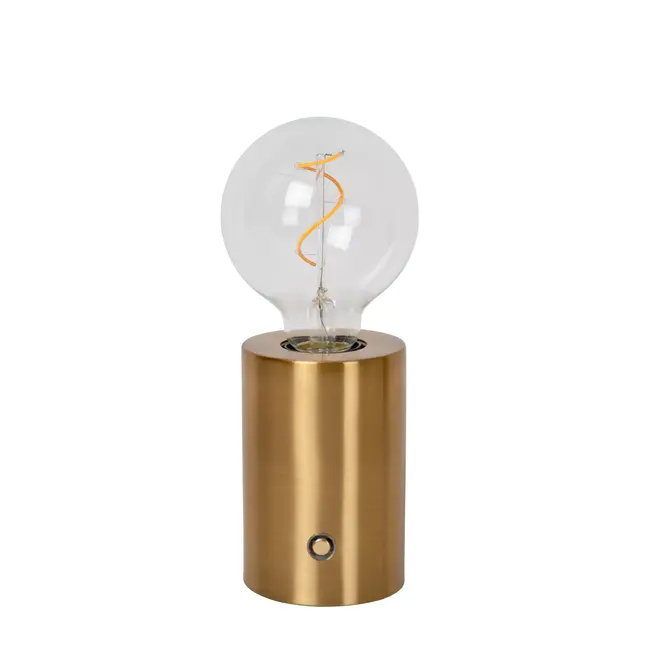 VIVO - Rechargeable Table lamp - Battery pack - Ø 8 cm - LED Dim. - E27 - 1x1W 2700K - Matt Gold / Brass - 52502/01/02