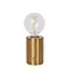 VIVO - Rechargeable Table lamp - Battery pack - Ø 8 cm - LED Dim. - E27 - 1x1W 2700K - Matt Gold / Brass - 52502/01/02