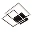ARIANNE - Flush ceiling light - LED - CCT - 1x23W 2700K/4000K - Black - 53103/22/30