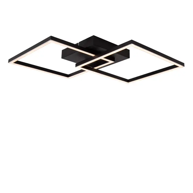 ARIANNE - Flush ceiling light - LED - CCT - 1x23W 2700K/4000K - Black - 53103/22/30