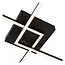 ARIANNE - Flush ceiling light - LED - CCT - 1x23W 2700K/4000K - Black - 53103/22/30