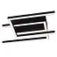 ARIANNE - Flush ceiling light - LED - CCT - 1x23W 2700K/4000K - Black - 53104/22/30