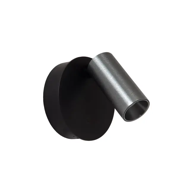 TONI - Spot mural / Applique mural Rechargeable - Batterie/Piles - Ø 8,1 cm - LED Dim. - CCT - 1x2W 2700K/4000K - Magnétique - Fer gris - 29933/02/15