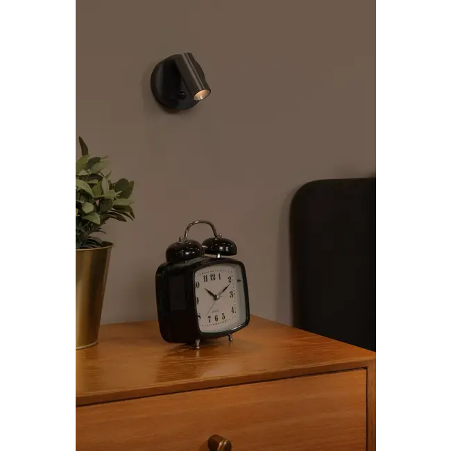 TONI - Spot mural / Applique mural Rechargeable - Batterie/Piles - Ø 8,1 cm - LED Dim. - CCT - 1x2W 2700K/4000K - Détecteur De Mouvement (désactivable) - Magnétique - Café - 29934/02/96