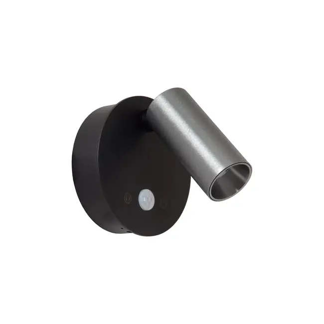 TONI - Rechargeable Wall spotlight / Wall light - Battery pack - Ø 8,1 cm - LED Dim. - CCT - 1x2W 2700K/4000K - Motion Sensor (deactivatable) - Magnetic - Grey iron - 29934/02/15