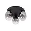 TAMINO - Flush ceiling light - LED Dim. - 3x5,6W 3000K - Black - 74119/15/30