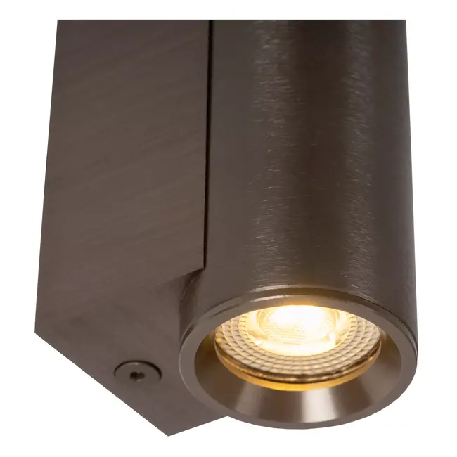 DUPLA - Wandspot / Wandlamp - 1xGU10 (MR11) - Roest bruin - 09243/01/97