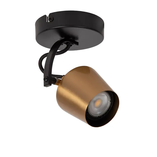 EMILE - Plafondspot - Ø 10,5 cm - 1xGU10 - Mat Goud / Messing - 51901/01/02