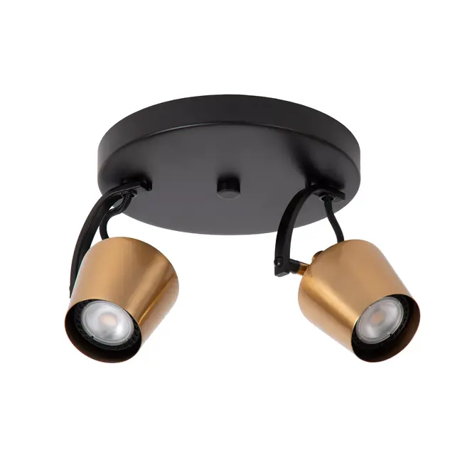 EMILE - Ceiling spotlight - Ø 20 cm - 2xGU10 - Matt Gold / Brass - 51901/02/02