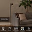 SKANSKA RECH - Lampadaire Rechargeable Intérieur/Extérieur - Batterie/Piles - Ø 23 cm - LED Dim. - CCT - 1x3W 3000K/6000K - IP44 - Café - 03749/03/96
