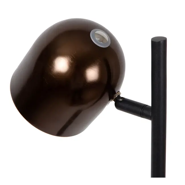 SKANSKA RECH - Oplaadbare Vloerlamp Binnen/Buiten - Accu/Batterij - Ø 23 cm - LED Dimb. - CCT - 1x3W 3000K/6000K - IP44 - Koffie - 03749/03/96
