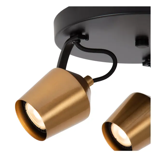 EMILE - Spot plafond - Ø 23 cm - 3xGU10 - Or Mat / Laiton - 51901/13/02