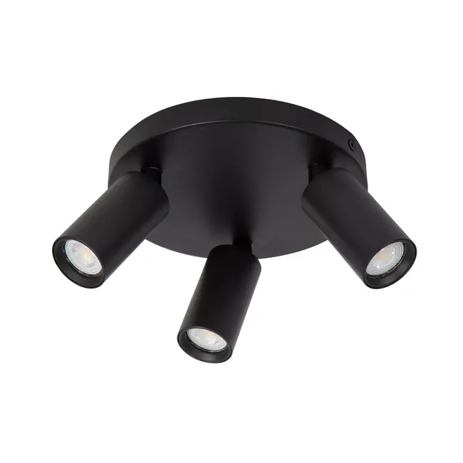 RITMO - Plafondspot - Ø 18 cm - 3xGU10 (MR11) - Zwart - 09942/13/30