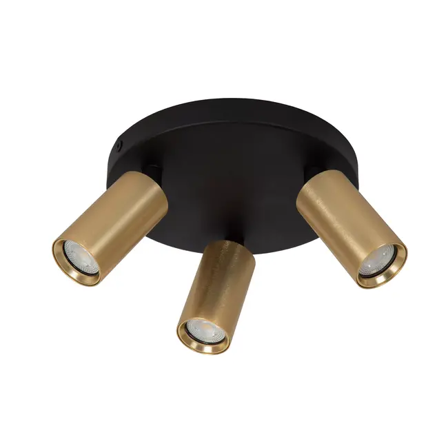 RITMO - Ceiling spotlight - Ø 18 cm - 3xGU10 (MR11) - Matt Gold / Brass - 09942/13/02