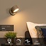 GIAN - Wandlamp - LED Dimb. - 1x9W 2700K - Taupe - 44217/08/41