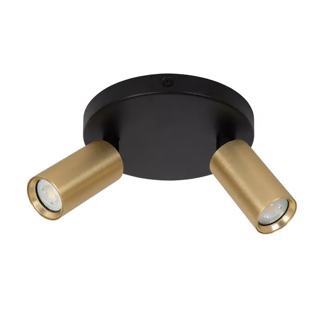 RITMO - Spot plafond - Ø 15 cm - 2xGU10 (MR11) - Or Mat / Laiton - 09942/12/02