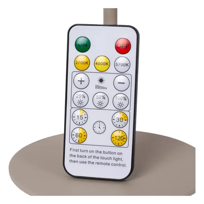 JOLAN - Rechargeable Desk lamp - Battery pack - LED Dim to warm - 1x3,5W 2700K/5700K - Taupe - 46619/03/41