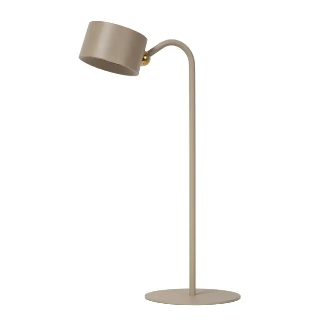 JOLAN - Oplaadbare Bureaulamp - Accu/Batterij - LED Dim to warm - 1x3,5W 2700K/5700K - Taupe - 46619/03/41