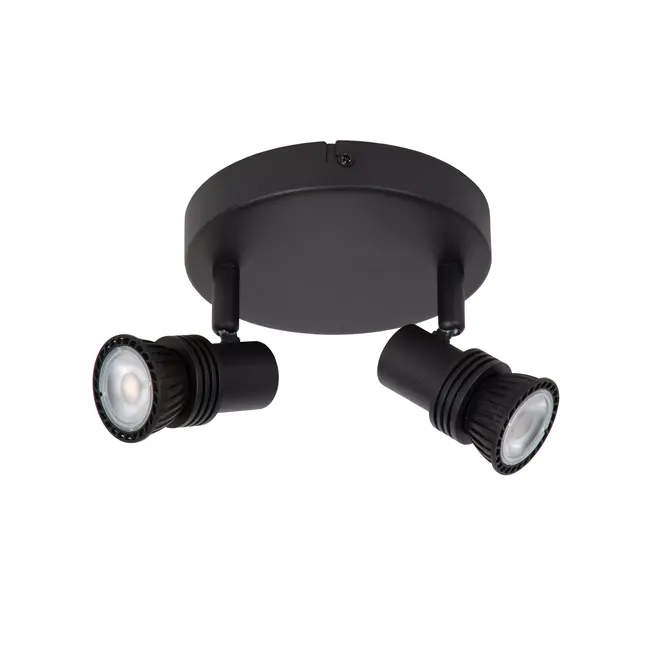 KIANTI - Ceiling spotlight - Ø 15 cm - 2xGU10 - Black - 53901/12/30