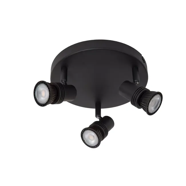KIANTI - Plafondspot - Ø 21 cm - 3xGU10 - Zwart - 53901/13/30