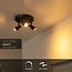 KIANTI - Spot plafond - Ø 21 cm - 3xGU10 - Noir - 53901/13/30