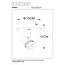 KIANTI - Spot mural / Applique mural - Ø 10 cm - 1xGU10 - Noir - 53901/01/30