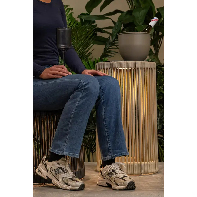 PINGI - Rechargeable Floor lamp Indoor/Outdoor - Battery pack - Ø 33,5 cm- LED 3 StepDim - 1x3W 3000K - IP44 - Black - 06822/37/30