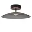 MENGA - Flush ceiling light - Ø 40 cm - LED Dim. - 1x12W 2700K - Smoke Grey - 25117/10/65