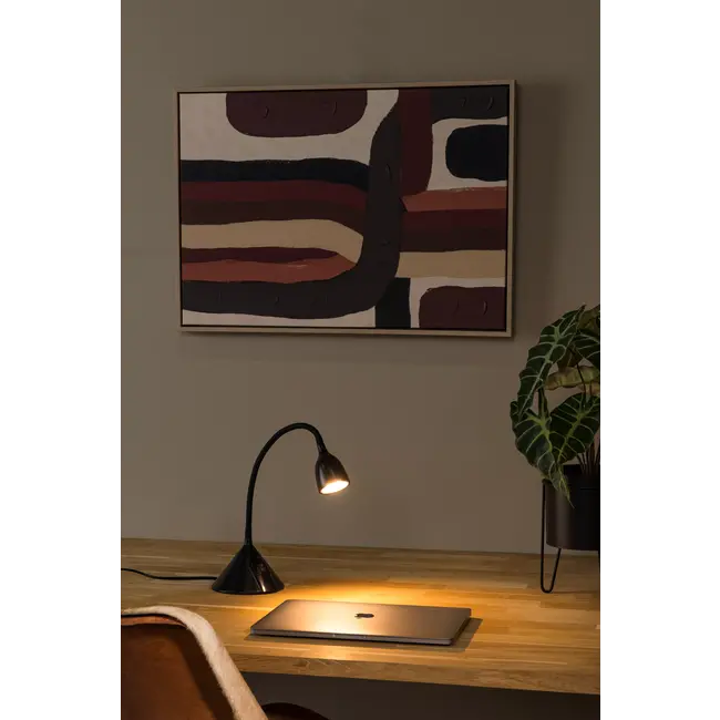 MILO - Lampe de bureau - Ø 12,8 cm - LED - 1x3,2W 3000K - Noir - 18673/03/30