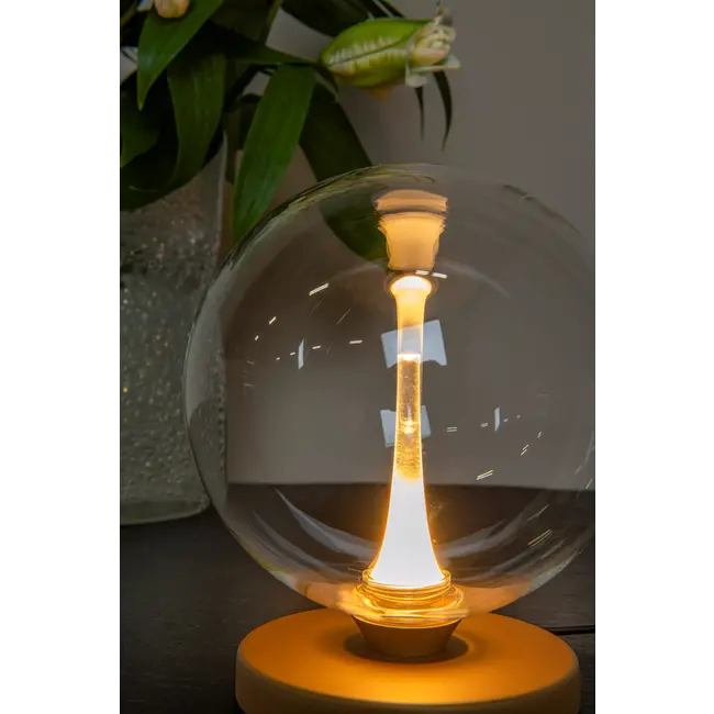 GISELA - Lampe de table - Ø 16 cm - LED - 1x4W 2700K - Transparent - 13594/04/60