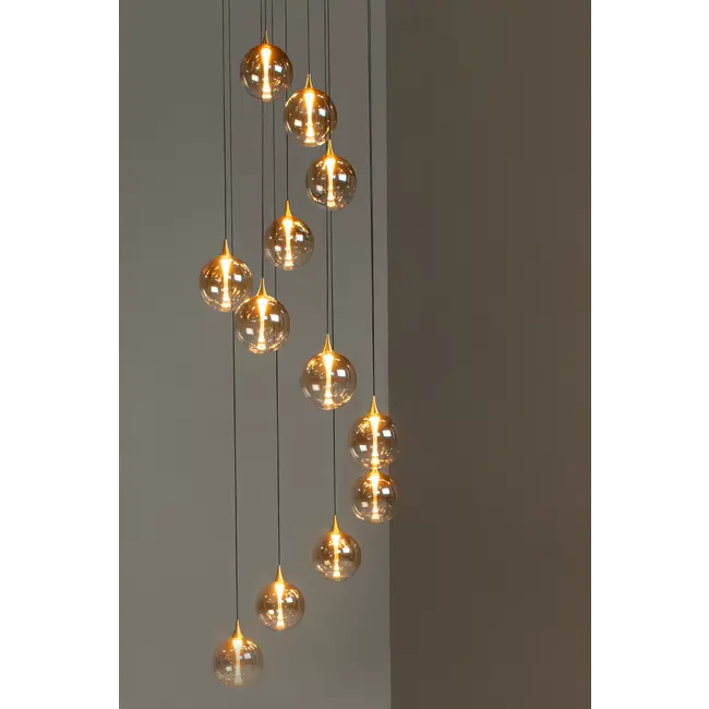 GISELA - Hanglamp - Ø 61 cm - LED Dimb. - 12x3,6W 2700K - Amber - 13494/44/62