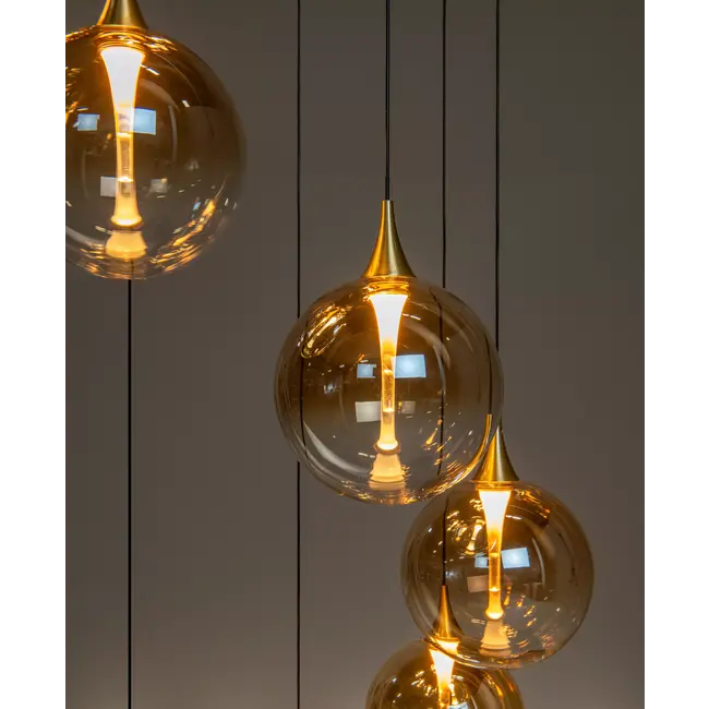 GISELA - Pendant light - Ø 61 cm - LED Dim. - 12x3,6W 2700K - Amber - 13494/44/62