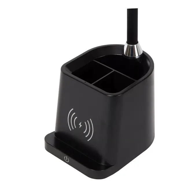PENNY - Lampe de bureau - LED Dim. - 1x4,7W 3000K - Avec chargeur sans fil - Noir - 18674/06/30
