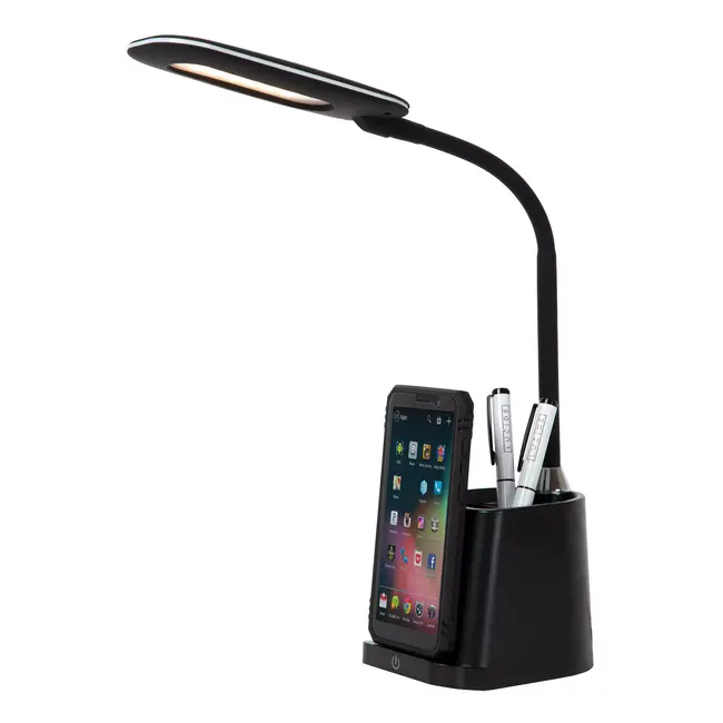 PENNY - Desk lamp - LED Dim. - 1x4,7W 3000K - With wireless charger - Black - 18674/06/30