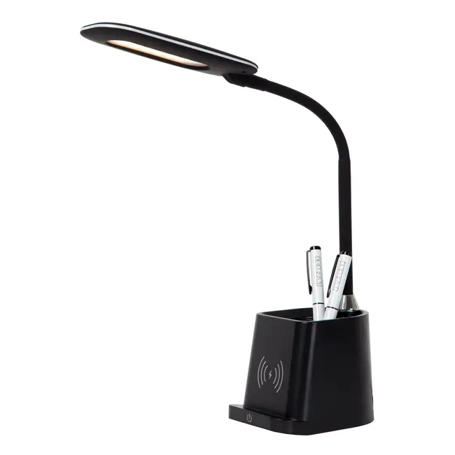 PENNY - Lampe de bureau - LED Dim. - 1x4,7W 3000K - Avec chargeur sans fil - Noir - 18674/06/30