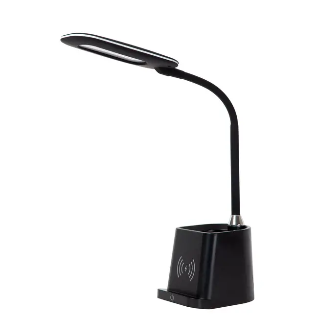 PENNY - Lampe de bureau - LED Dim. - 1x4,7W 3000K - Avec chargeur sans fil - Noir - 18674/06/30