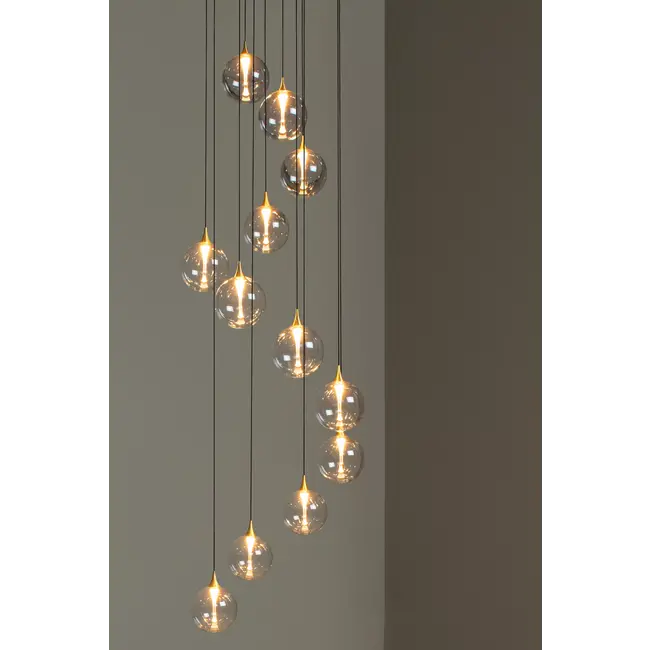 GISELA - Pendant light - Ø 61 cm - LED Dim. - 12x3,6W 2700K - Transparant - 13494/44/60