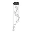 GISELA - Hanglamp - Ø 61 cm - LED Dimb. - 12x3,6W 2700K - Transparant - 13494/44/60