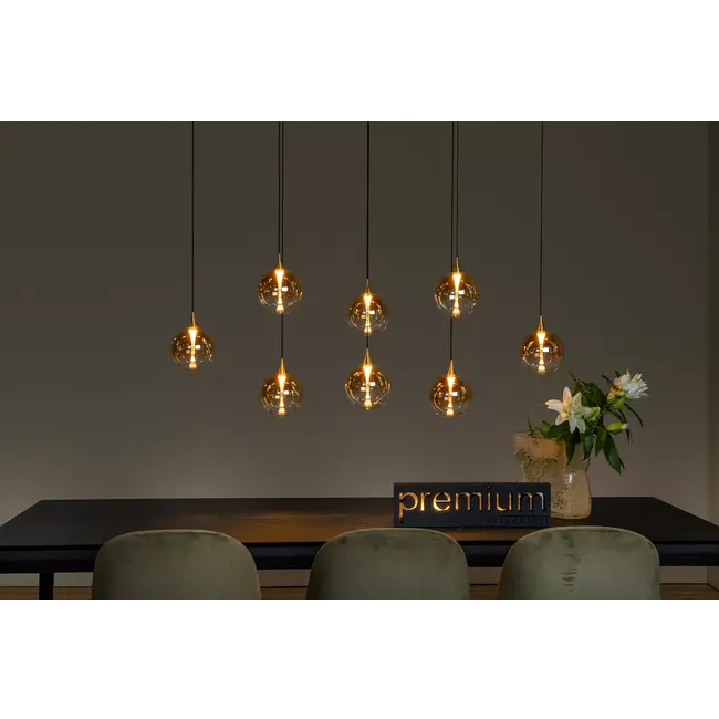 GISELA - Hanglamp - LED Dimb. - 8x3,9W 2700K - Amber - 13494/29/62