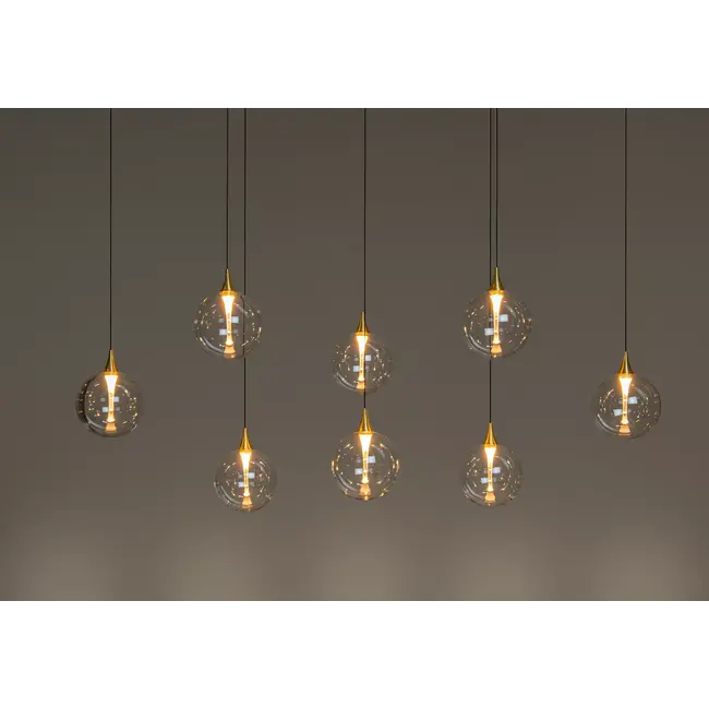GISELA - Hanglamp - LED Dimb. - 8x3,9W 2700K - Transparant - 13494/29/60
