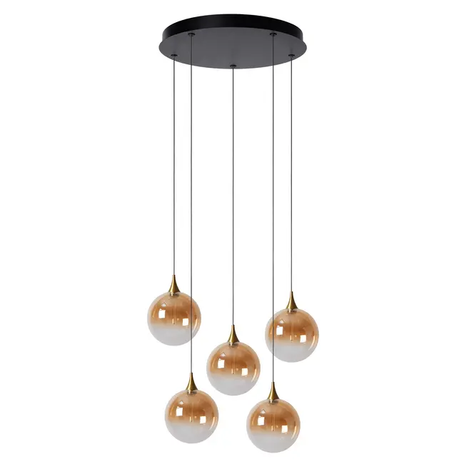 GISELA - Pendant light - Ø 48 cm - LED Dim. - 5x3,8W 2700K - Amber - 13494/18/62