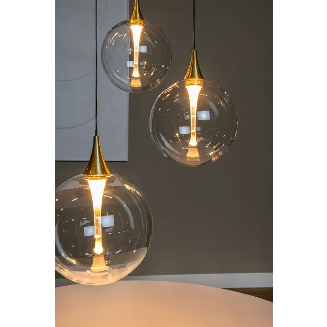 GISELA - Pendant light - Ø 48 cm - LED Dim. - 5x3,8W 2700K - Transparant - 13494/18/60