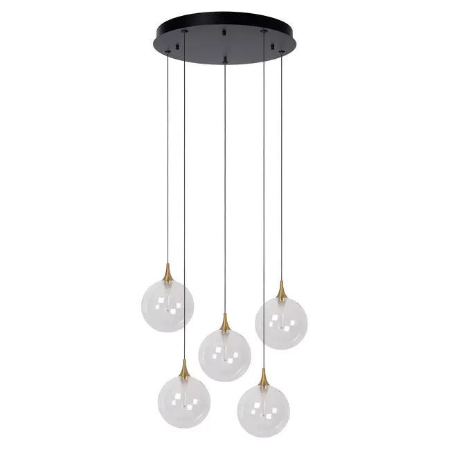 GISELA - Suspension - Ø 48 cm - LED Dim. - 5x3,8W 2700K - Transparent - 13494/18/60
