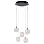 GISELA - Hanglamp - Ø 48 cm - LED Dimb. - 5x3,8W 2700K - Transparant - 13494/18/60