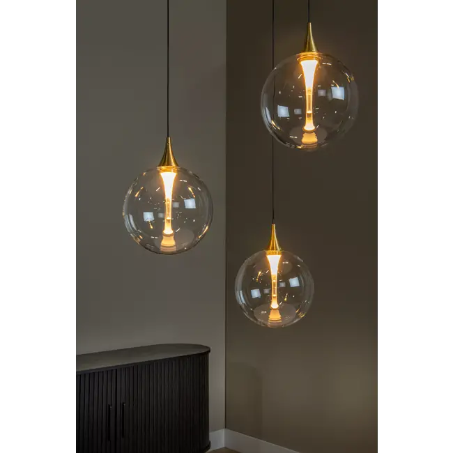 GISELA - Hanglamp - Ø 36 cm - LED Dimb. - 3x3,6W 2700K - Transparant - 13494/11/60