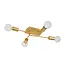 LESTER - Flush ceiling light - 4xE27 - Matt Gold / Brass - 21118/04/02